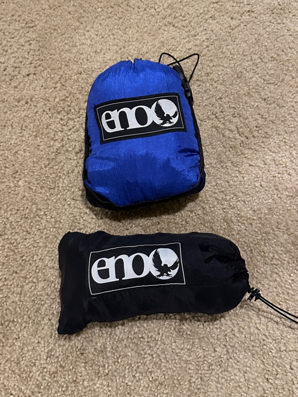 ENO Double Hammock Blue + Suspension System Straps - Picture 4 of 4